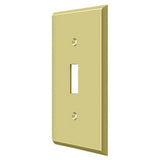 Deltana SWP4751U3 polished brass switch plate