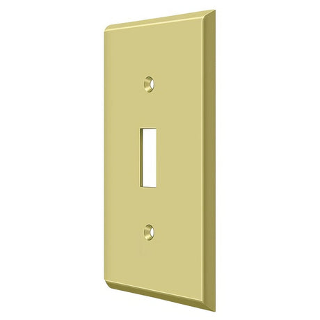 Deltana SWP4751U3 polished brass switch plate