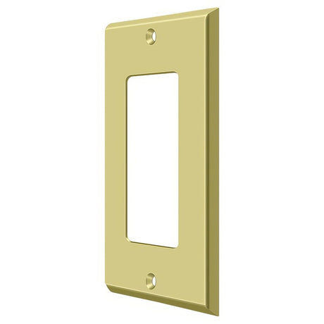 Deltana SWP4754U3 polished brass switch plate