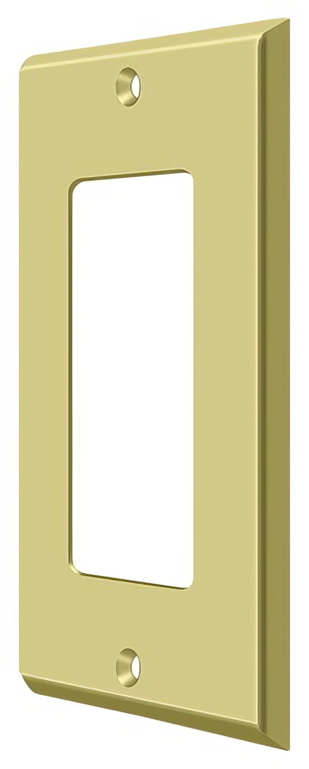 Deltana SWP4754U3 polished brass switch plate