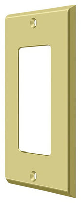 Deltana SWP4754U3 polished brass switch plate