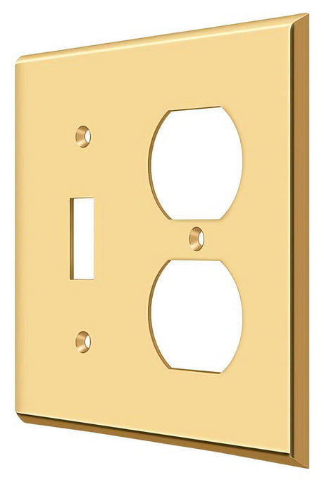 Deltana SWP4762CR003 lifetime polished brass switch plate