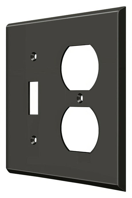 Deltana SWP4762U10B switch plate, front view