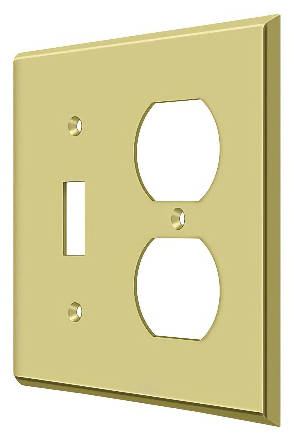 Deltana SWP4762U3 polished brass switch plate