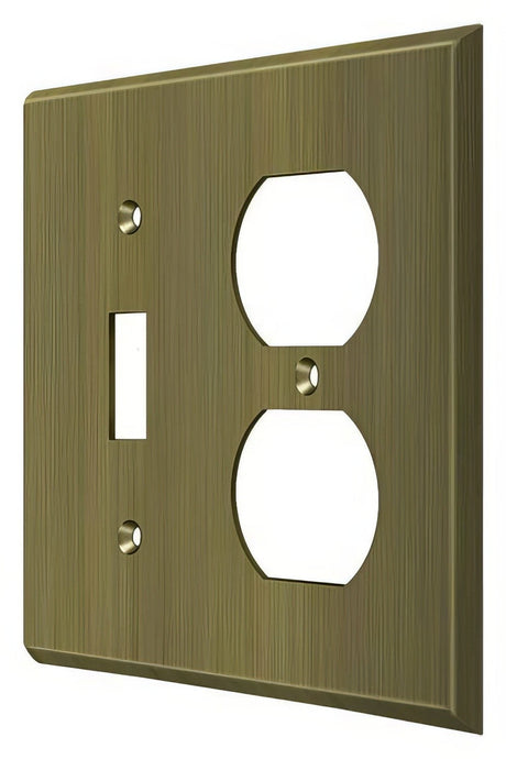 Deltana SWP4762U5 antique brass switch plate