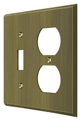 Deltana SWP4762U5 antique brass switch plate