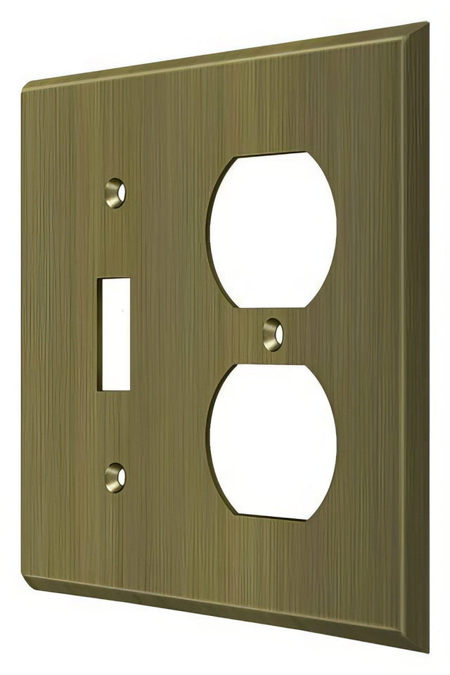 Deltana SWP4762U5 antique brass switch plate