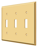 Deltana SWP4763CR003 lifetime polished brass switch plate