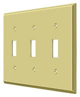 Deltana SWP4763U3 polished brass switch plate