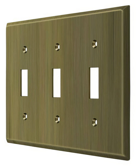 Deltana SWP4763U5 antique brass switch plate