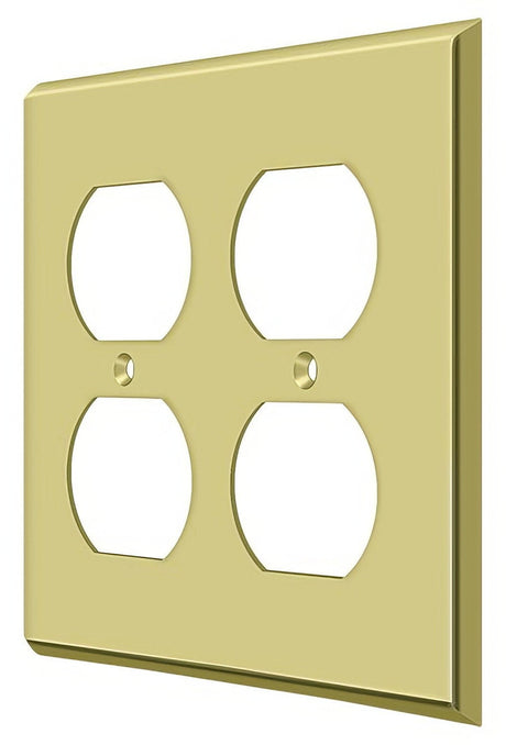 Deltana SWP4771U3 polished brass switch plate