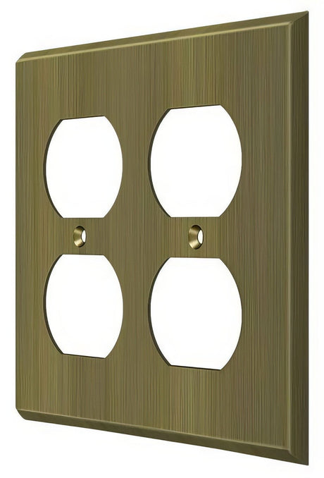Deltana SWP4771U5 antique brass switch plate