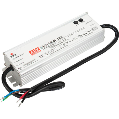 Task Lighting T-150W-12-WP-HW hardwired power supply, front view