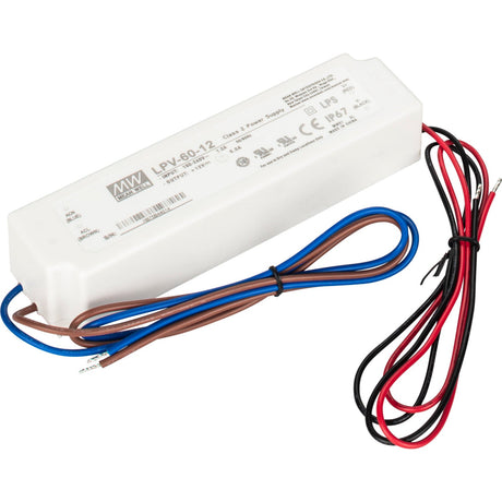 Task Lighting T-60W-12-WP-HW hardwired power supply, front view