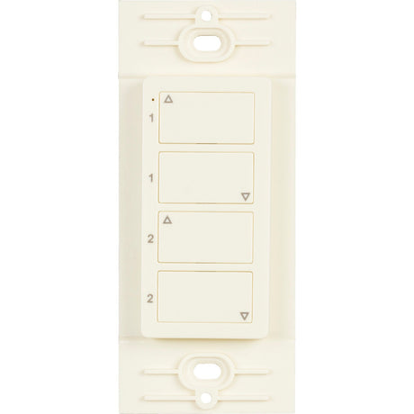 Task Lighting T-Q-2Z-WC-RF-AL almond wireless 2 zone duo controller