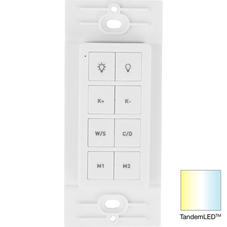 Task Lighting T-T-1Z-WC-RF-WT led controller in satin nickel, additional view