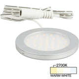 Task Lighting L-UT-FR-3SN-27 Ultra-Thin Standard Output Puck Light Warm White Satin Nickel