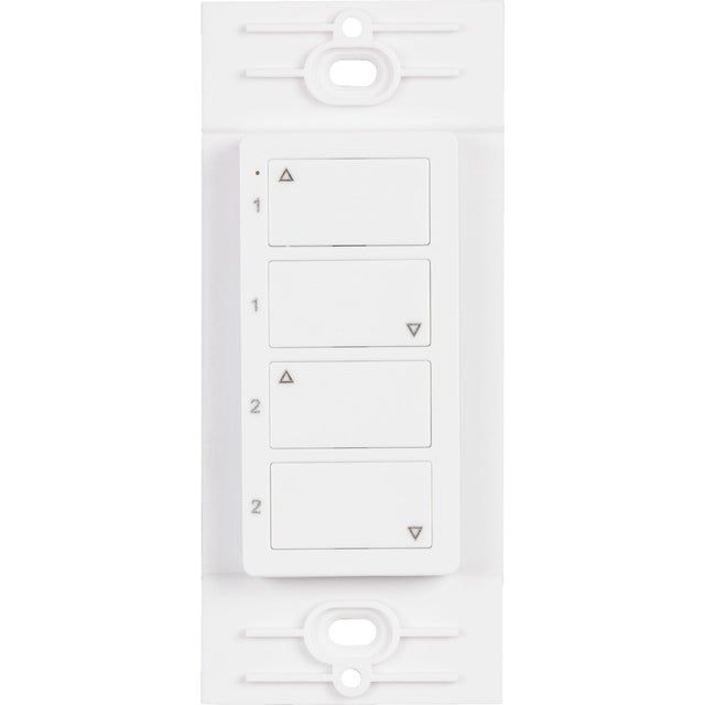 Task Lighting T-Q-2Z-WC-RF-WT Wireless 2-Zone Duo Controller White