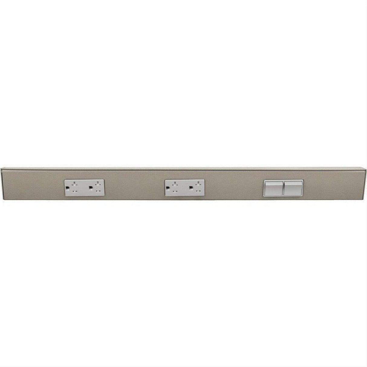 Task Lighting TRS24-3G-SN-RS 24" Satin Nickel TRS Angle Power Strip
