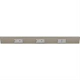 Task Lighting TRS24-3G-SN-RS 24" Satin Nickel TRS Angle Power Strip