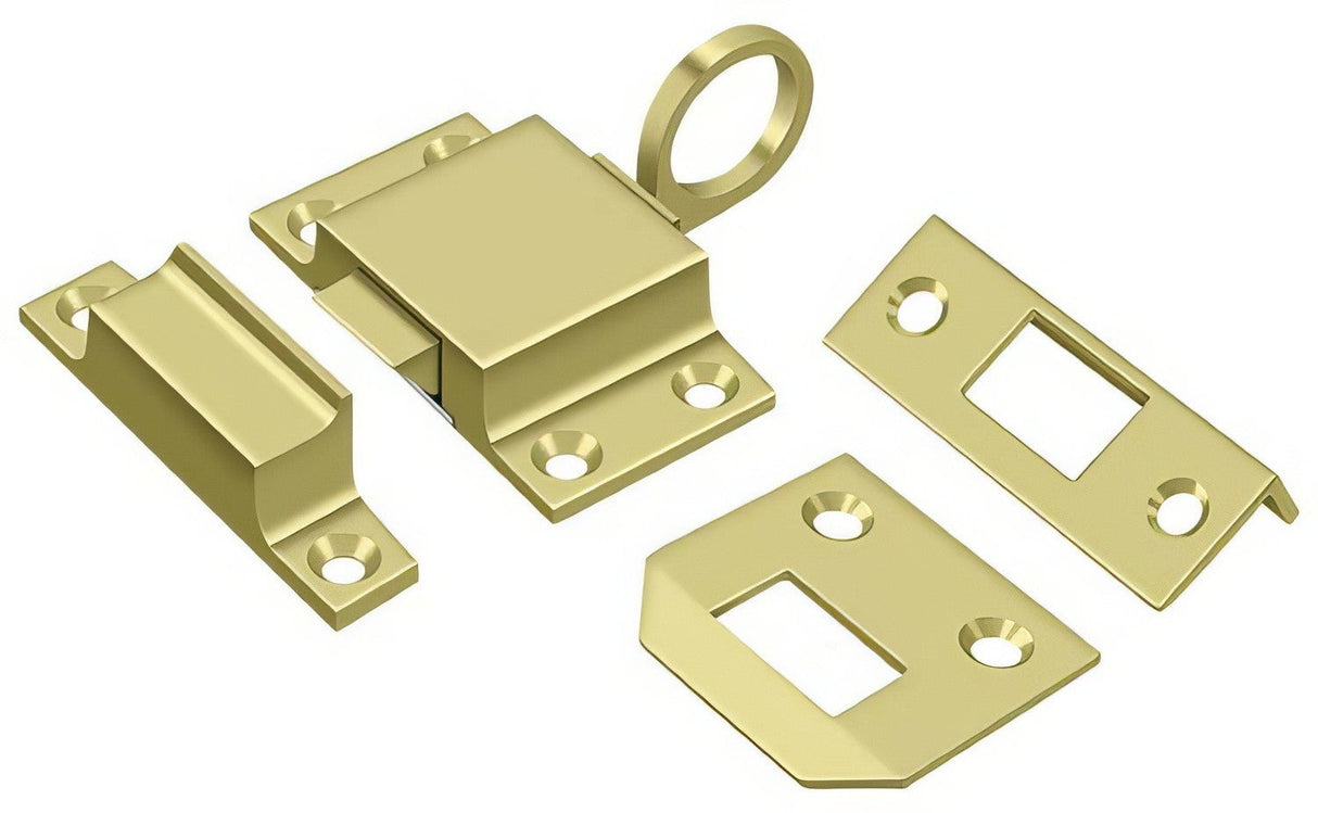 Deltana TC80U3 polished brass transom catch