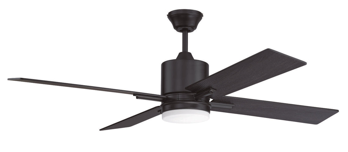 Craftmade TEA52FB4 flat black ceiling fan blades included