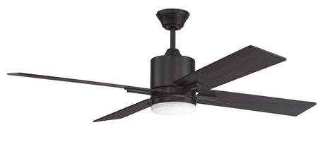 Craftmade TEA52FB4 flat black ceiling fan blades included