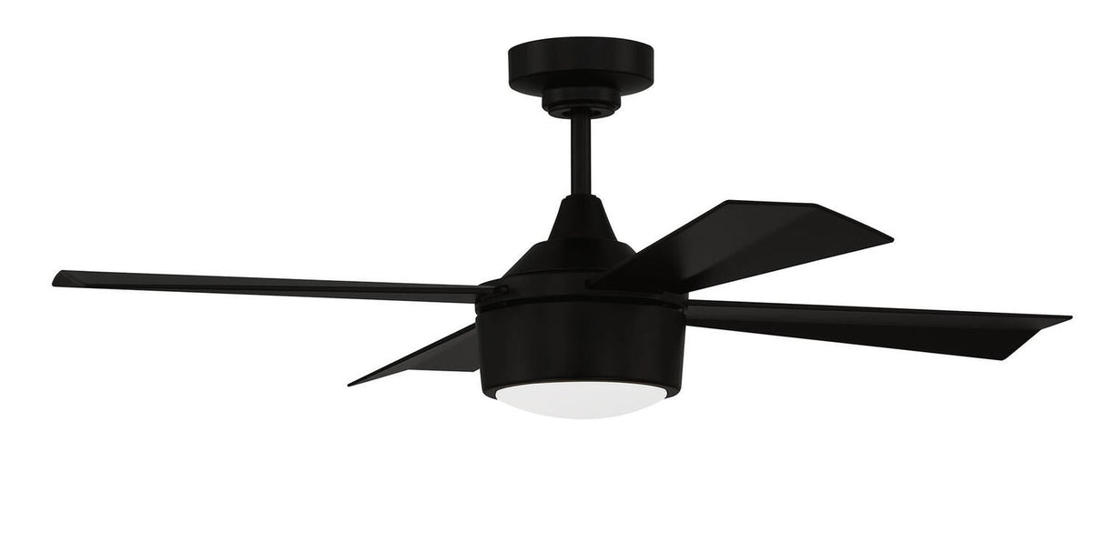 Craftmade THO42FB4 flat black ceiling fan blades included