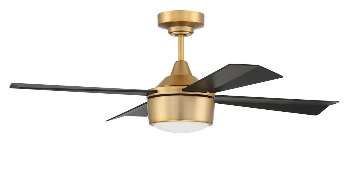 Craftmade THO42SB4 satin brass ceiling fan blades included