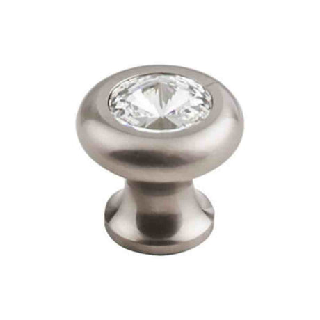 Top Knobs TK846BSN brushed satin nickel glass cabinet knob