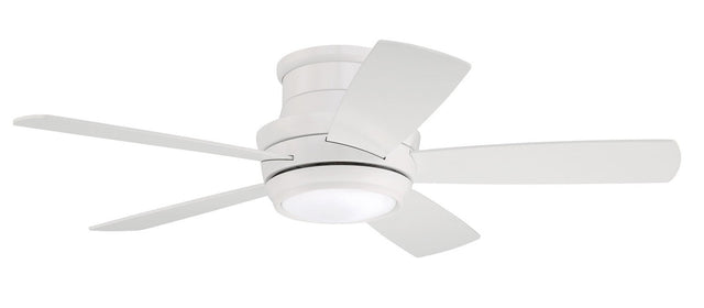 Craftmade TMPH44W5 white ceiling fan blades included