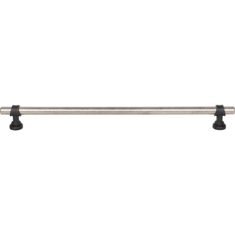 Top Knobs M2767 Bit 12" Center to Center Bar Pull Pewter Antique and Flat Black