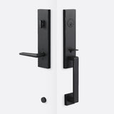 Sure-Loc TN507-BS FBL flat black single cylinder handleset with trim