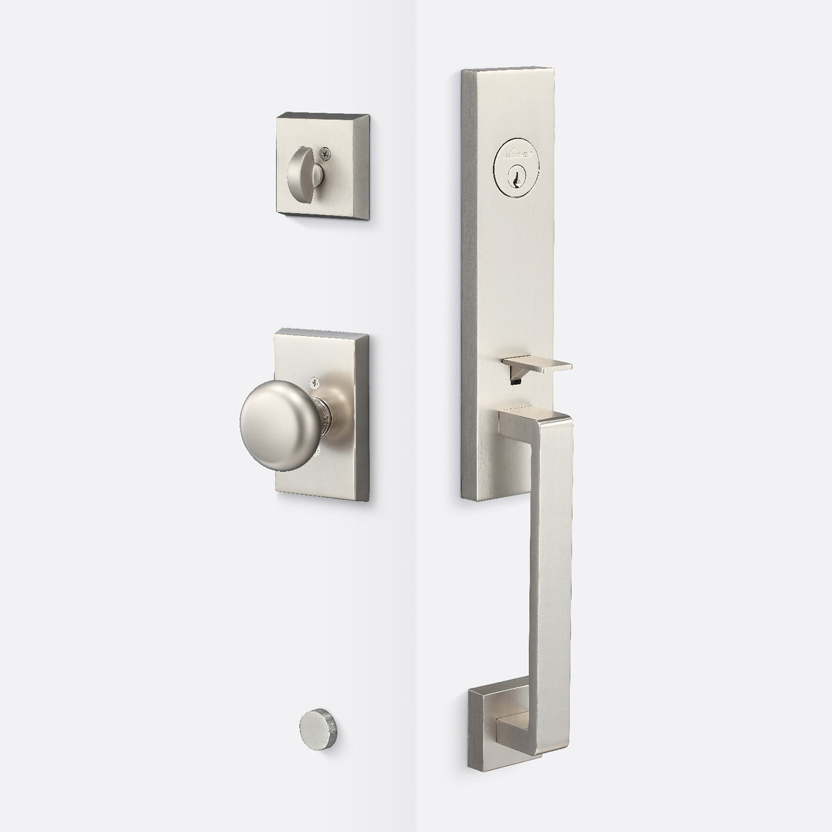 Sure-Loc TN507-OK 15 satin nickel single cylinder handleset with trim