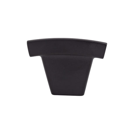 Top Knobs TK1BLK Arched 1 1/2" Length Bar Knob Flat Black