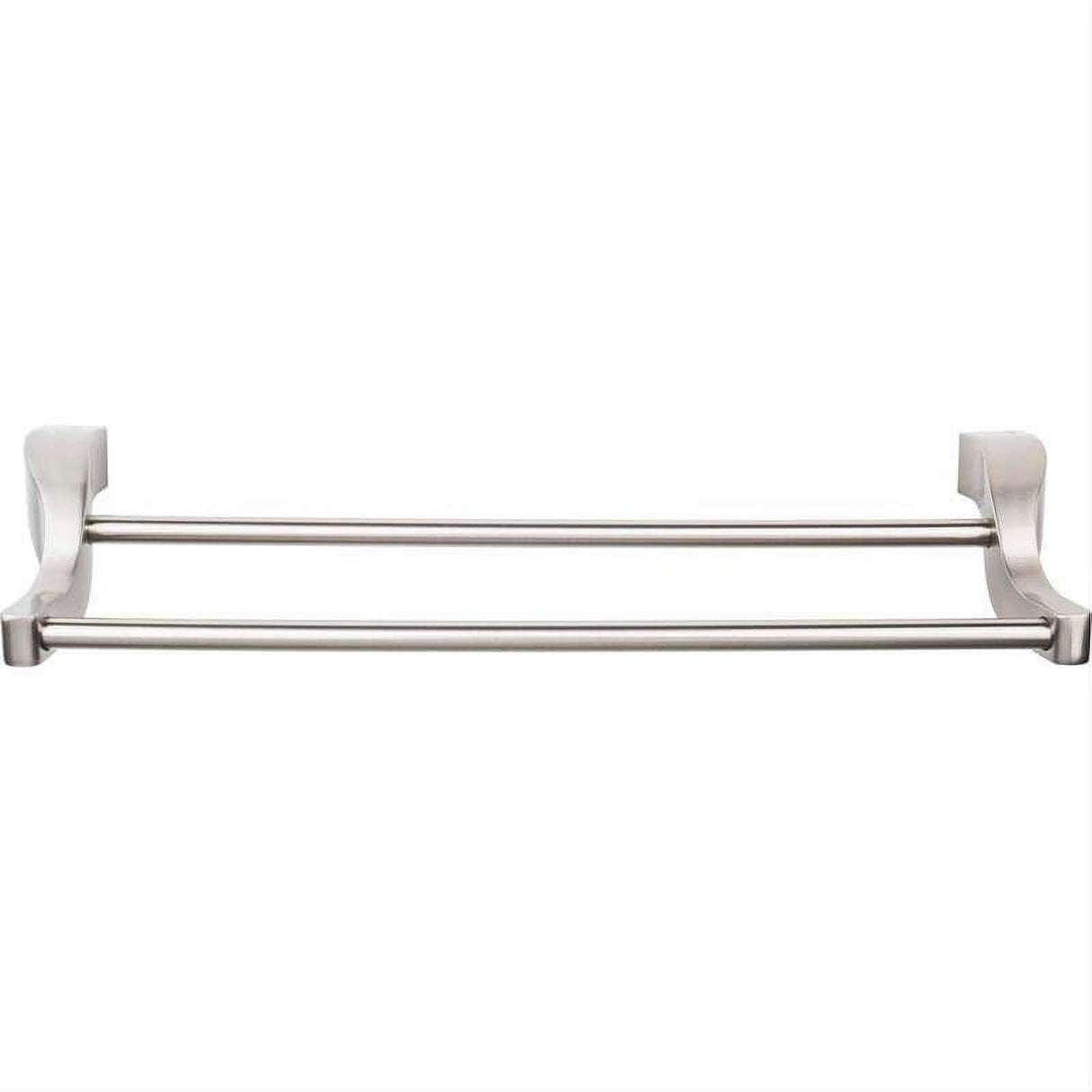 Top Knobs AQ11BSN AQ11 Aqua Bath Towel Bar 30 Inch Double Brushed Bronze Brushed Satin Nickel