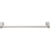 Top Knobs AQ6BSN AQ6 Aqua Bath Towel Bar 18 Inch Single Brushed Satin Nickel