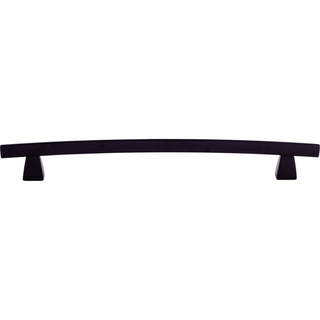 Top Knobs TK5BLK Arched 8" Center to Center Bar Pull Flat Black