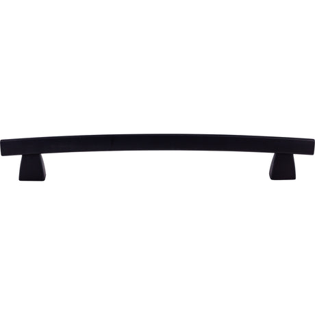 Top Knobs TK7BLK Arched 12" Center to Center Appliance Pull Flat Black