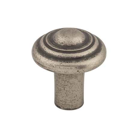 Top Knobs M1470 Aspen Button 1 1/4" Diameter Round Knob Silicon Bronze Light