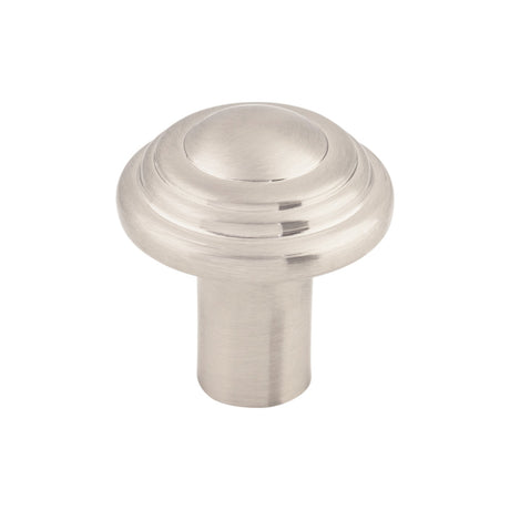 Top Knobs M2032 Aspen II Button 1 1/4" Diameter Round Knob Brushed Satin Nickel
