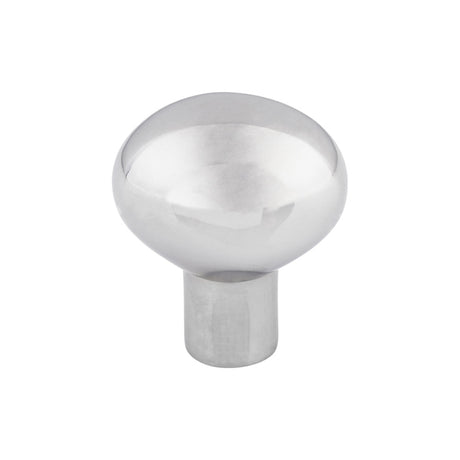Top Knobs M2066 Aspen II Small Egg 1 3/16" Length Oval Knob Polished Chrome
