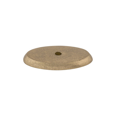 Top Knobs M1441 Aspen Oval Knob Backplate Light Bronze