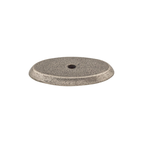 Top Knobs M1440 Aspen Oval Knob Backplate Silicon Bronze Light