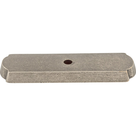 Top Knobs M1430 Aspen Rectangle Knob Backplate Silicon Bronze Light