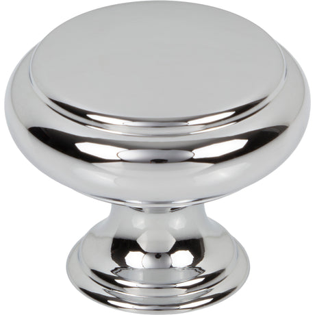 Top Knobs TK3430PC Bayridge 1 1/4" Length Mushroom Knob Polished Chrome