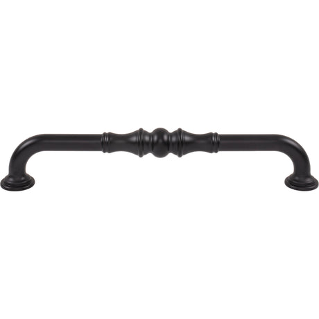 Top Knobs TK3437BLK Bayridge 12" Center to Center Bar Pull Flat Black