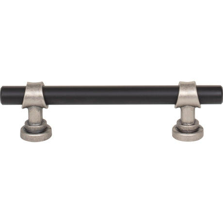Top Knobs M2706 Bit 3 3/4" Center to Center Bar Pull Flat Black and Pewter Antique