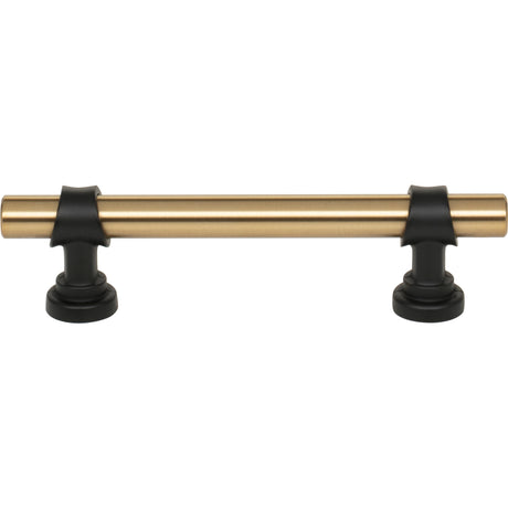 Top Knobs M2705 Bit 3 3/4" Center to Center Bar Pull Honey Bronze and Flat Black
