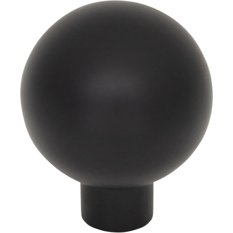 Top Knobs TK3340BLK Brockwell 1 1/8" Diameter Round Knob Flat Black